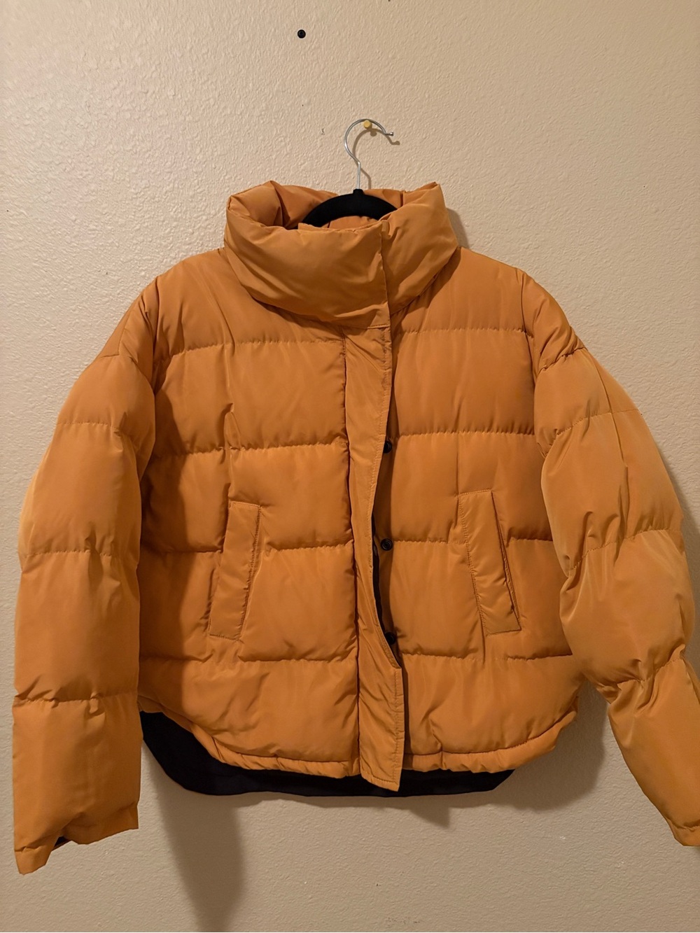 Women's Mustard Puffer Jacket
